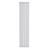 Дизайнерський вертикальний радіатор опалення ARTTIDESIGN Livorno II 5/1200/340/50 білий матовий, изображение 2