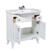 Тумба Беатріче 80 см З Умивальником Нью Класік Біла Патина Хром, изображение 3