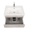 Тумба Вінтаж консольна 60 см з умивальником Frame (Бетон), изображение 5