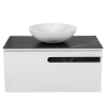 Тумба Остiн білий мат зі стільницею 90 см та умивальником Zero 46, изображение 3