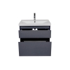 Тумба Еліт консольна 70 см з умивальником Еліт (Графіт), изображение 4