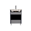 Тумба Еліт підлогова 60 см з умивальником Еліт (Графіт), изображение 5