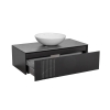 Тумба Манхеттен Антрацит матовий зі стільницею 100 см та умивальником Zero 46, изображение 3