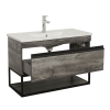 Тумба Лофт Айрон дуб морас 100 см з умивальником Arte консольна, изображение 2
