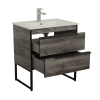 Тумба ЛофтНео дуб морас 75 см з умивальником Arte, изображение 2