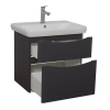 Тумба Амеріна Графіт софт з умивальником Belo 69 см консольна, изображение 2
