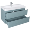 Меблі Акцент ЛЮКС (MINERAL-BLUE-MATT) з умивальником Deep 90 см (консольні), изображение 2