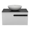 Тумба Остiн білий мат зі стільницею 80 см та умивальником Zero 46, изображение 3