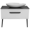 Тумба Сiєна білий мат зі стільницею 100 см и умив. Olive 74 см, изображение 3