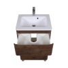 Тумба Акцент каштан Підлогова 60 см з умивальником Альфа, изображение 5