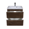 Тумба Акцент каштан консольна 80 см з умивальником Альфа, изображение 4