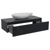 Тумба Манхеттен Антрацит матовий зі стільницею 120 см та умивальником Olive 74 см, изображение 2