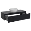 Тумба Манхеттен Антрацит матовий зі стільницею 120 см та умивальником  46 см, изображение 2