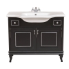 Тумба Беатріче 100 см З Умивальником Нью Класік Чорна Патина Хром (позиція &amp;quot;під замволення&amp;quot;), зображення 2