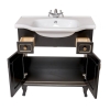 Тумба Беатріче 80 см З Умивальником Нью Класік Чорна Патина Золото (позиція &amp;quot;під замволення&amp;quot;), зображення 2