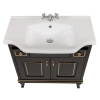 Тумба Беатріче 80 см З Умивальником Нью Класік Чорна Патина Золото (позиція &amp;quot;під замволення&amp;quot;), зображення 4