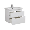 Тумба Альфа консольна 65 см з умивальником Frame, изображение 3
