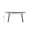 Стіл ДЕНВЕР 120(160)*80*76 NAMIBIA BLACK (9mm), изображение 5