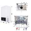 Котел газовый Airfel DigiFEL Premix 36 кВт (Двухконтурный,Condensing) купить в САНН Одесса, изображение 2