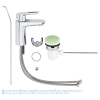 Змішувач для раковини S-розміру Grohe BauLoop (23335000), изображение 4