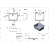 Кухонная мойка LAGOON 540 white Miraggio, изображение 2