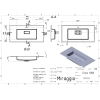 Умывальник ERICA 1000 MIRASOFT Miraggio, изображение 3