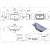 Ванна LAYLA SC суженная, с центральным расположением чаши Miraggio, изображение 2