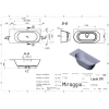 Ванна LAYLA SR cуженная, правосторонняя Miraggio, изображение 2