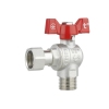 Кран шаровой с накидной гайкой Thermo Alliance Forte 1/2" ВН для воды угловой SF224W15 купить в САНН Одесса