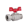 Кран шаровой с накидной гайкой Thermo Alliance Forte 3/4" ВН для воды прямой SF261W20 купить в САНН Одесса