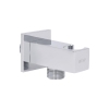 Подключение с держателем для шланга Qtap Spojeni прямоугольное QTCRMBH130 Chrome (Fixsit) купить в САНН Одесса