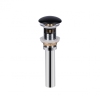 Донный клапан для раковины Qtap PU03O 225х70х70 Matt black с переливом купить в САНН Одесса