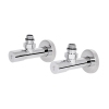 Комплект кранов Thermo Alliance Standart 1/2" НР для полотенцесушителя угловой SF395W15 купить в САНН Одесса