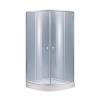 Душевая кабина Lidz Latwa SC90x90.SAT.LOW.GR, стекло тон. 4 мм + Lidz Душевой поддон KAPIELKA ST90x90x14 купить в САНН Одесса
