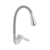 Смеситель для кухни Lidz Tani 008F3 с гибким изливом (k40) LDTAN008F3GCR39507 Chrome/Grey купить в САНН Одесса
