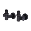 Комплект кранов Thermo Alliance Standart 1/2" черный, для полотенцесушителя угловой SF395W15HEB купить в САНН Одесса