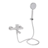 Смеситель для ванны Brinex Pure 006 с поворотным изливом (с душевым гарнитуром) Nickel BRIPUR006NKL купить в САНН Одесса