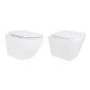 Акционный набор: Унитаз подвесной Jay Ultra Quiet QT07335177W 485х360х320 + Tern Ultra Quiet QT17332303ASW 490x365x325 купить в САНН Одесса