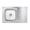 Кухонная мойка Brinex 5080-L 0,6 мм Satin (BRIN5080LSAT06) купить в САНН Одесса
