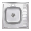 Кухонная мойка Brinex 6060-L 0,6 мм Satin (BRIN6060LSAT06) купить в САНН Одесса