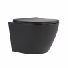 Унитаз подвесной Qtap Robin Ultra Quiet 520×365×340 мм, Anthracite, с сиденьем Slim Duroplast / Soft-close / Quick Release QTROB26AN48995 купить в САНН Одесса