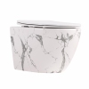 Унітаз підвісний Qtap Robin Ultra Quiet 520×365×340 мм, Marble, з сидінням Slim Duroplast / Soft-close / Quick Release QTROB26MR48998 купити в САНН Одеса