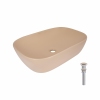 Раковина накладная Qtap Robin 600x390x150 мм, Beige, прямоугольная, с донным клапаном QTROB188SB49787 купить в САНН Одесса