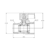 Кран шаровой "мини" Thermo Alliance Forte 1/2" ВНР SF266W15 купить в САНН Одесса, изображение 2