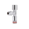Кран угловой Thermo Alliance Forte вентельный 1/2"Нх3/8"Н с переходником M10, хром TAF341W159 купить в САНН Одесса