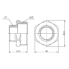 Ниппель редукционный Thermo Alliance Forte 1 1/2х1" SF3594025 купить в САНН Одесса, изображение 2