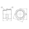Ниппель редукционный Thermo Alliance Forte 1 1/2"х11/4" SF3594032 купить в САНН Одесса, изображение 2