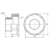 Переход Thermo Alliance Forte 1"х3/4" ВН SF3602520 купить в САНН Одесса, изображение 2