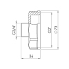 Переход Thermo Alliance Forte 2"х3/4" ВН SF3605020 купить в САНН Одесса, изображение 2