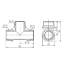 Тройник Thermo Alliance Forte 1/2" НН SF36715 купить в САНН Одесса, изображение 2
